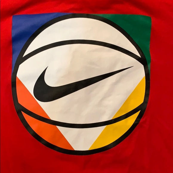 Nike red Dri-fit long sleeve shirt men’s medium - Picture 2 of 3